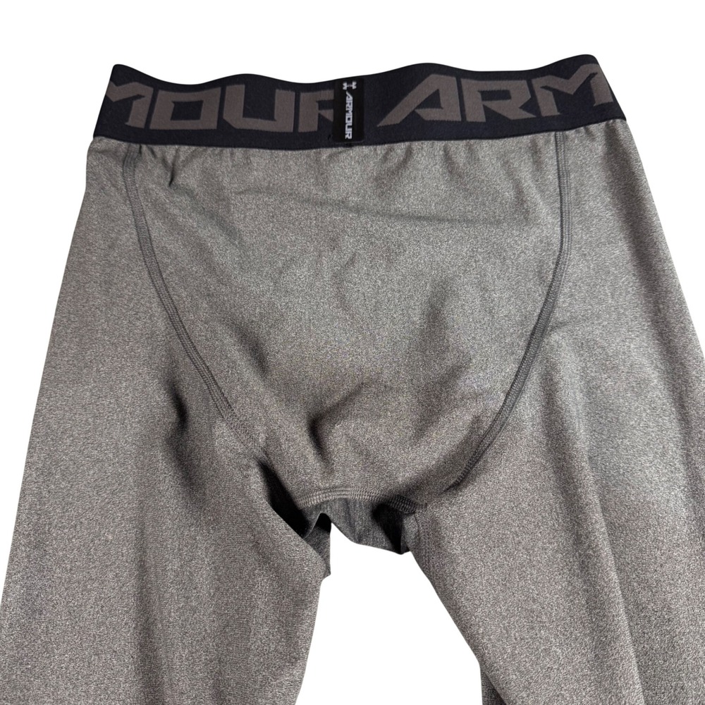 Under Armour Compression Leggings Mens Medium Gray New HeatGear 1289577 Athletic - Picture 5 of 7